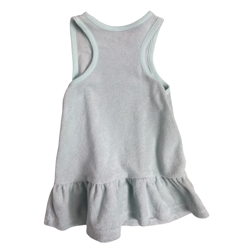 Carters Toddler Girls Light AquaTerry Cloth Swim Cover Up Dress Ruffles Size 3T‎